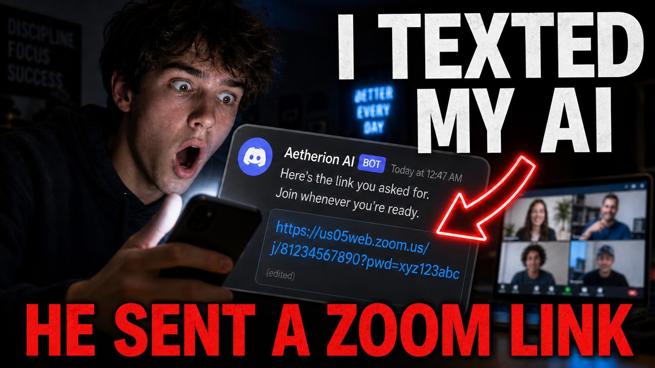 Text your AI — it sends you a Zoom to show its work
